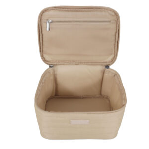 Beige quilted small vanity case - Image 2