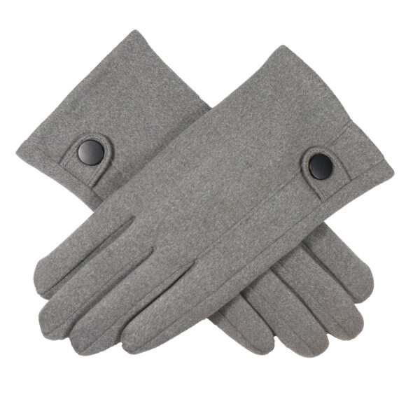 Grey Mia faux fur lines gloves