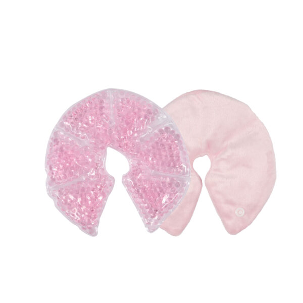 Pink gel bead breast therapy pad duo