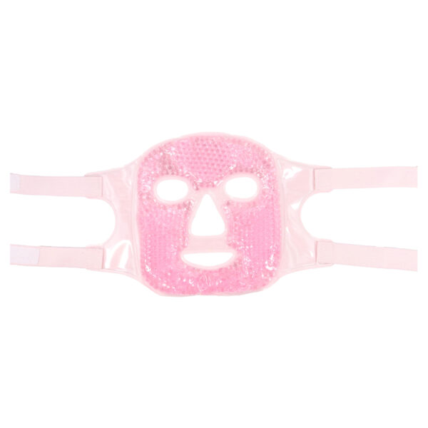 Pink gel bead face mask