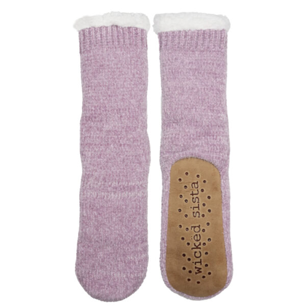 Wisteria chenille slipper socks