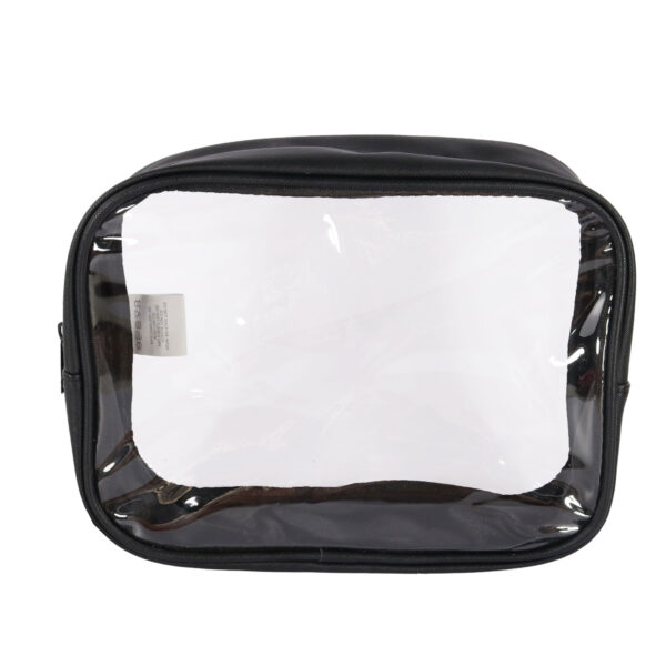 Black premium clear cosmetic bag