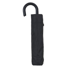 Black compact manual umbrella - Image 2