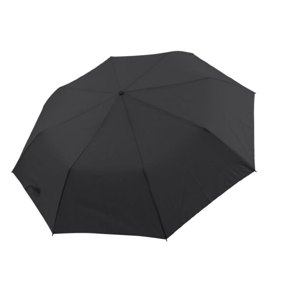 Black compact manual umbrella