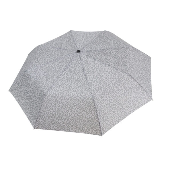 Watercolour leopard compact manual umbrella