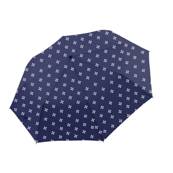 Navy geo fleur compact manual umbrella