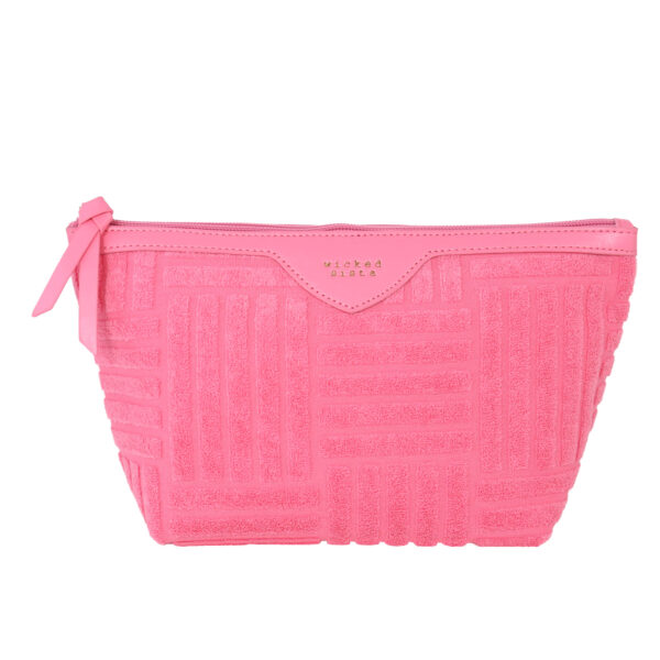 Pink terry tile small pouch