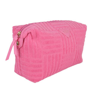 Pink terry tile duffle cosmetic bag - Image 2
