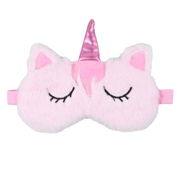 Pink unicorn novelty eye mask