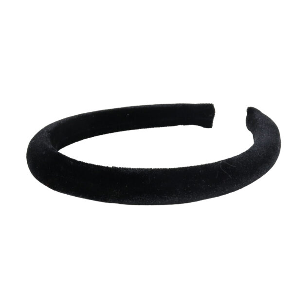 Black velour headband