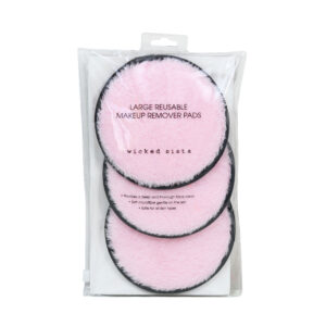Pink large reusable makeup remover pads trio - Image 2