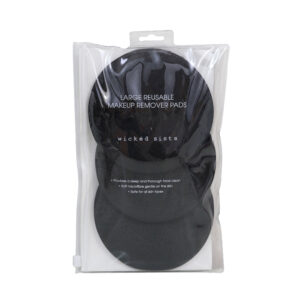 Black large reusable makeup remover pads trio - Image 2