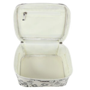 Monochrome floral small beauty case - Image 2