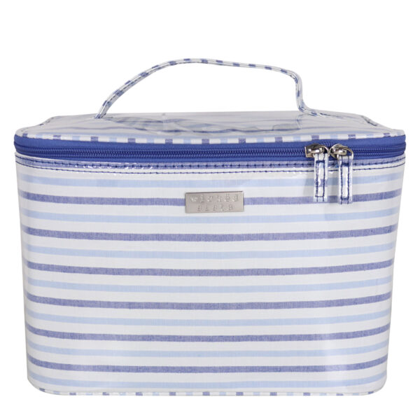 Serenity stripe large beauty case