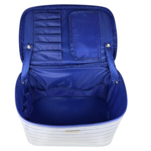 Serenity stripe large beauty case - Image 2
