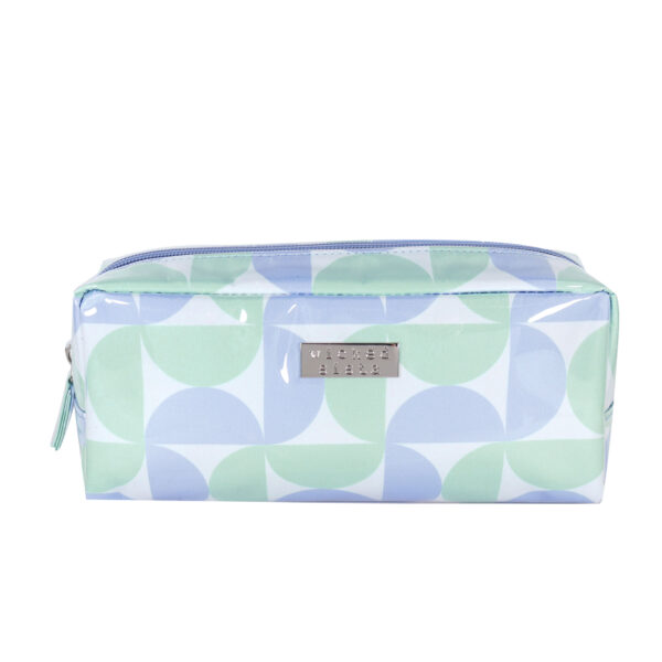 Demi geo rectangular cosmetic bag