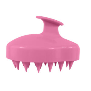 Bright pink scalp massager