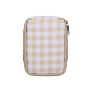 Classic gingham travel pill case