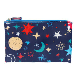 Galaxy large flat purse