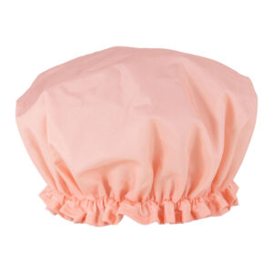 Blush pink shower cap