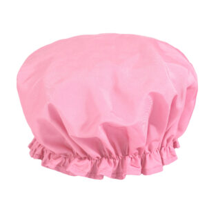 Pink shower cap