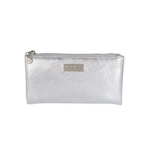 Premium silver small flat purse