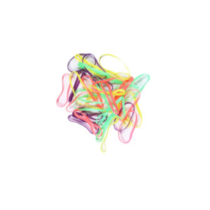 Fluro polly snagless elastics set