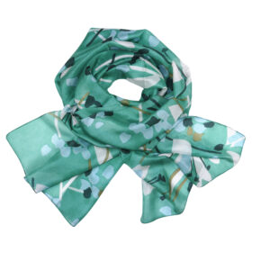 Chelsea ivy green silk scarf