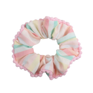 Pastel stripe scrunchie