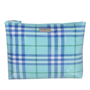 Urban check extra large flat cosmetic bag