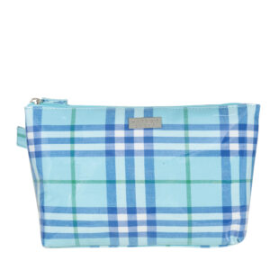 Urban check luxe large cosmetic bag