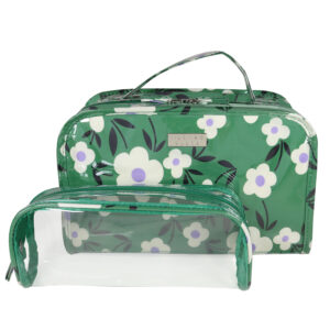 Dreamy floral cosmetic bag set