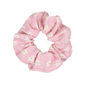 Pink posy scrunchie