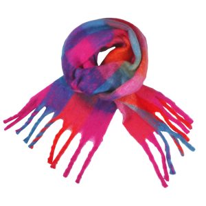Brights warm tassel scarf