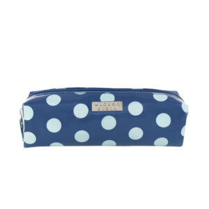 Playful polka long cosmetic bag