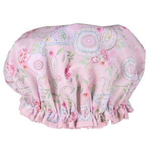 Pretty in paisley shower cap
