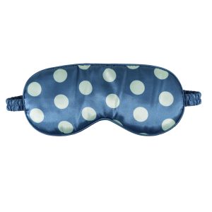Playful polka satin eye mask