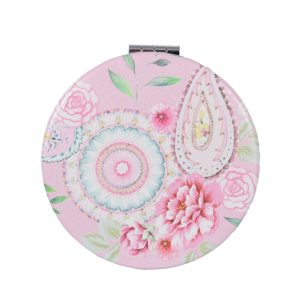 Pretty in paisley compact mirror