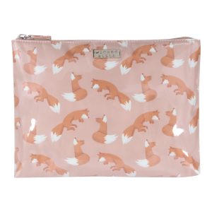 Foxy extra large flat cosmetic bag