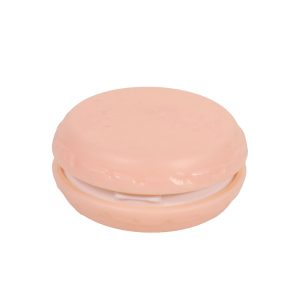 Peach macaron pill case