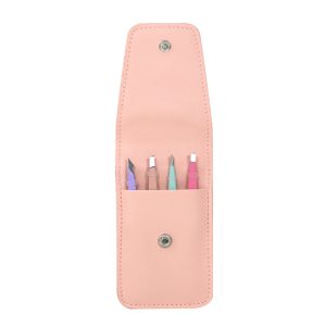 Blush pink tweezer quad set