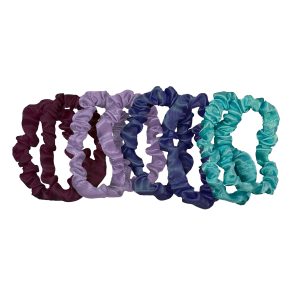 Indigo forest slim satin scrunchie set