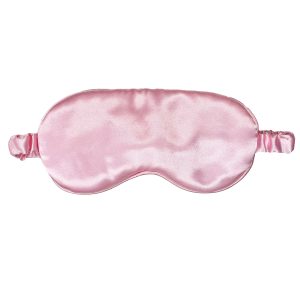 Pink deluxe satin eye mask