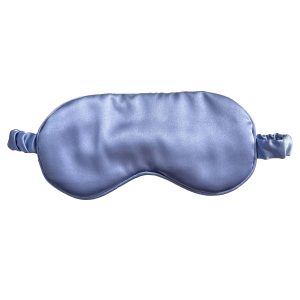 Periwinkle blue deluxe satin eye mask
