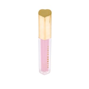 Sheer pink glow heart lip gloss