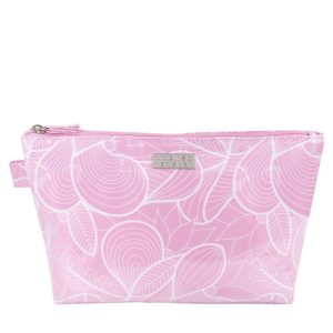 Pastel swirl luxe large cosmetic bag